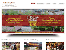 Tablet Screenshot of broadwaymarket.org
